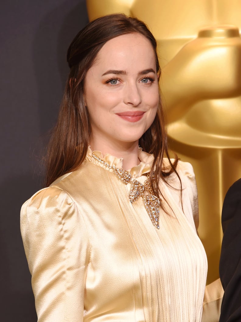 Dakota Johnson Half Updo