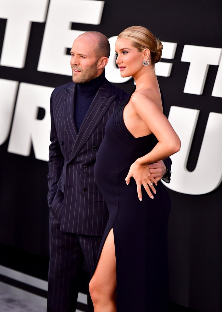 Rosie Huntington-Whiteley and Jason Statham Fast 8 Premiere