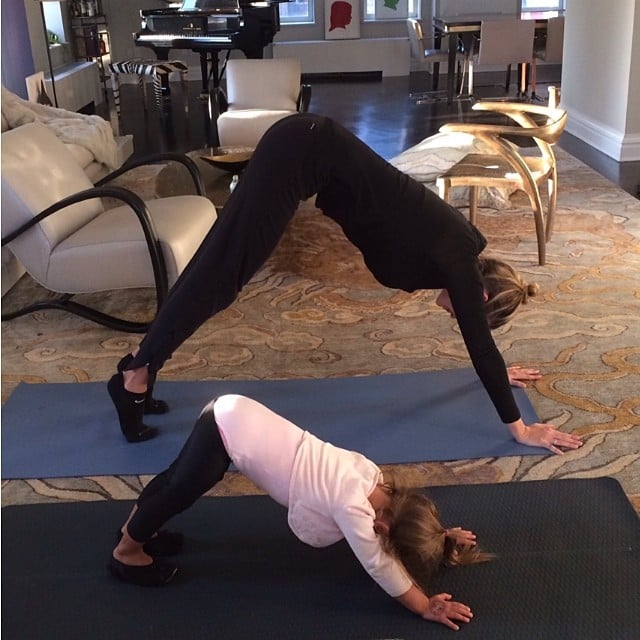 The mother and daughter that Downward Dog together, like Arabella Kushner and Ivanka Trump, stay together.
Source: Instagram user ivankatrump