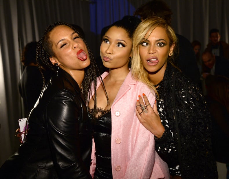 Alicia Keys, Nicki Minaj, and Beyoncé