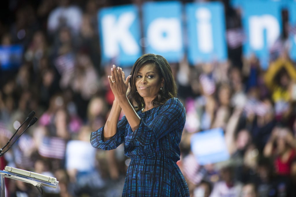 Michelle Obama's Campaign Dress Sends Out a Message on Its Own