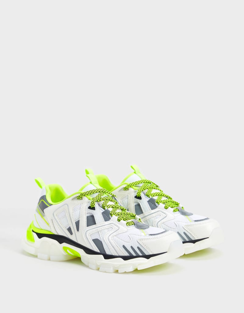 Bershka Multi-pPiece Sneakers With Neon Details