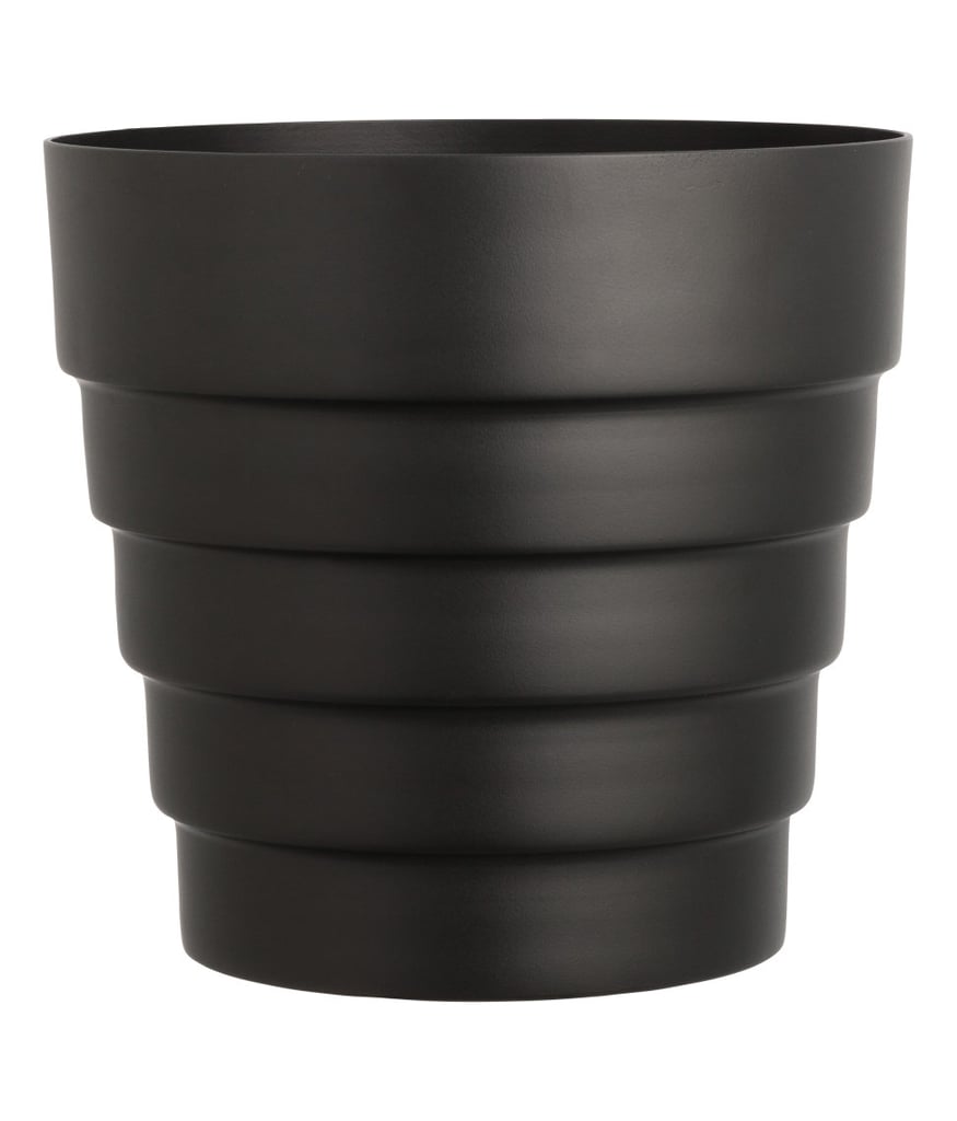 Large Pot in Brushed Metal ($25)