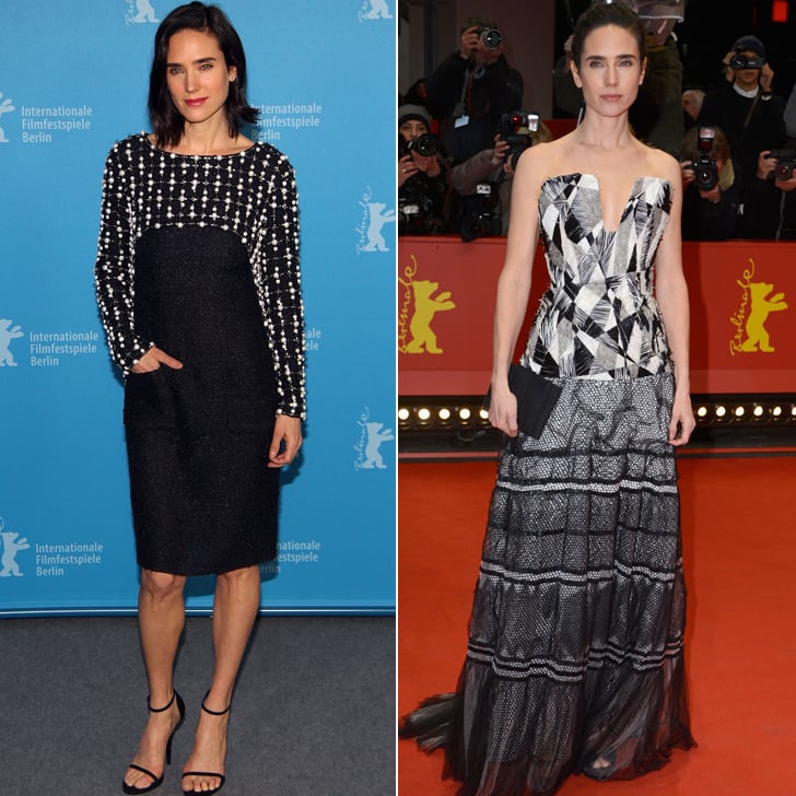 Jennifer Connelly in Black and White Chanel Dresses