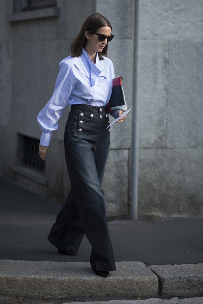 Business-Casual Jeans: Wide-Leg Trousers