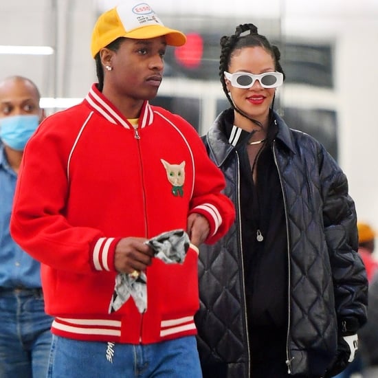 Rihanna and A$AP Rocky Shopping in Track Gear in New York