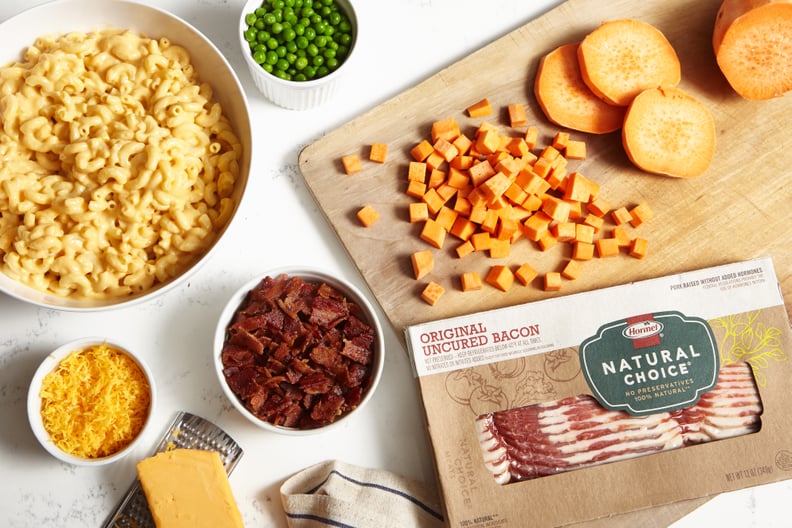 Sweet Potato Bacon Mac and Cheese