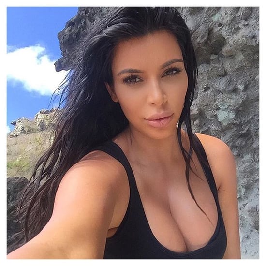 Kim Kardashian Shares Selfies From Her Hike in St. Barts