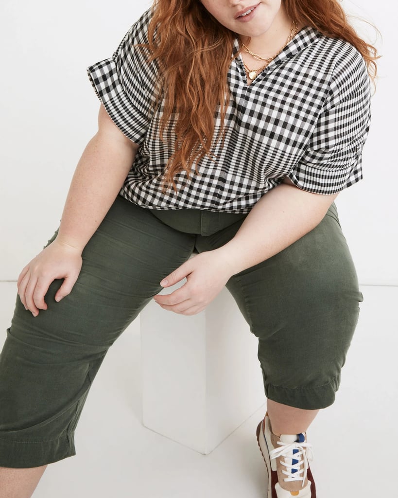 A Plaid Print: Madewell x Dia & Co Hayden Popover Top