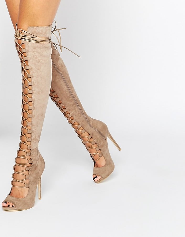 Asos Daisy Street Lace-Up 'Ghillie' Over-the-Knee Boots ($73)
