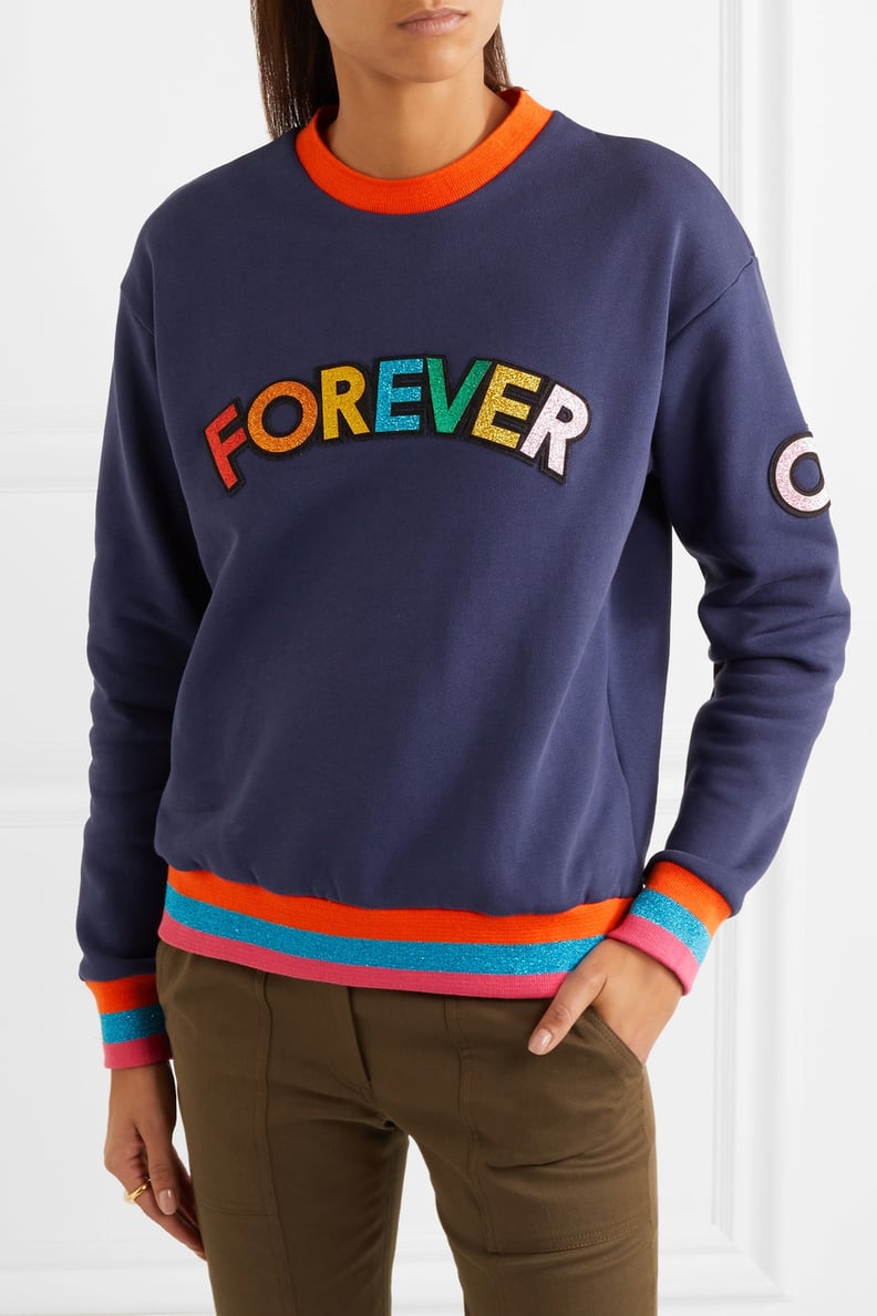 Mira Mikati Appliquéd Cotton-jersey Sweatshirt