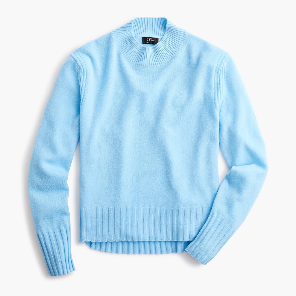 J.Crew Long-Sleeve Everyday Cashmere Mockneck Sweater