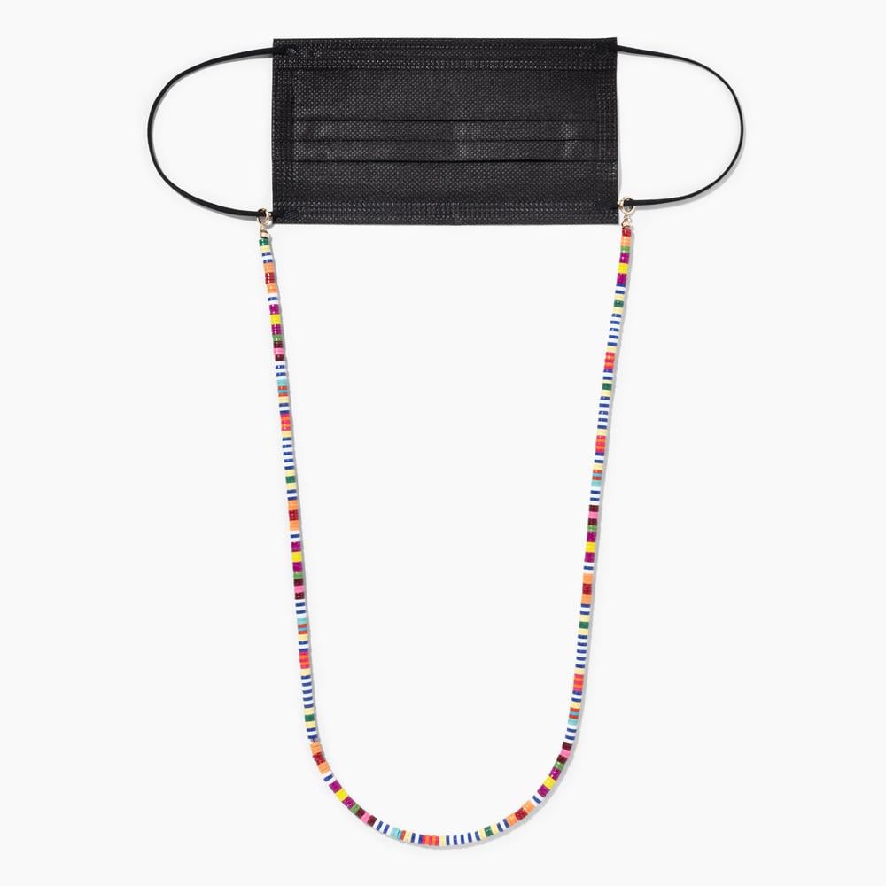 "Roxanne Assoulin's In the Mix beaded chain ($90) is perfect for those with glasses. You can affix it to your mask for a fun pop of color, or attach it to your eyeglasses if you're the type of person who constantly takes them off then puts them back on. Oh yeah, that's me."
