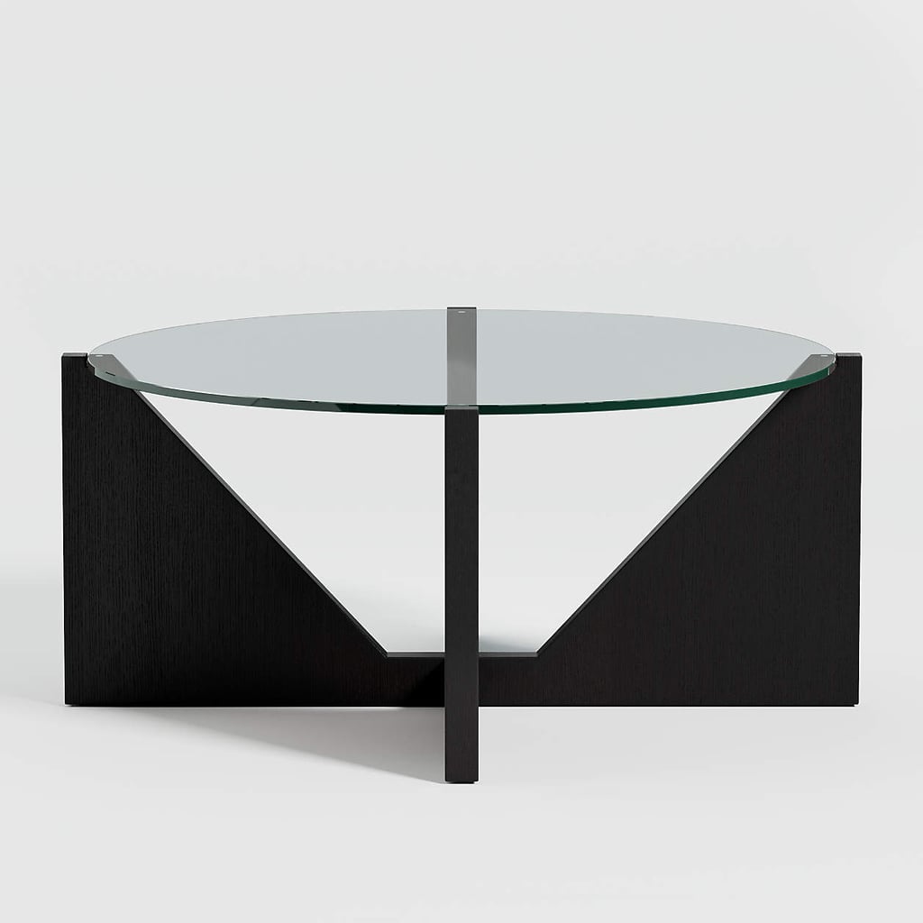 Crate and barrel on sale glass side table