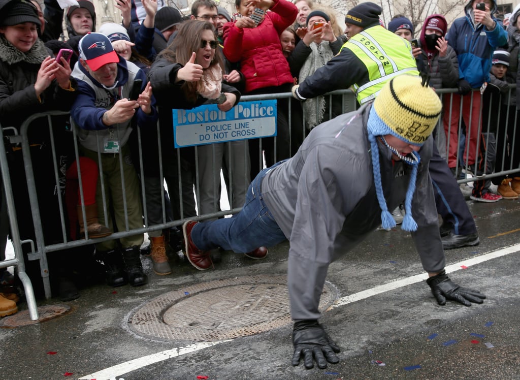 Rob Gronkowski Patriots Super Bowl Parade Pictures 2015