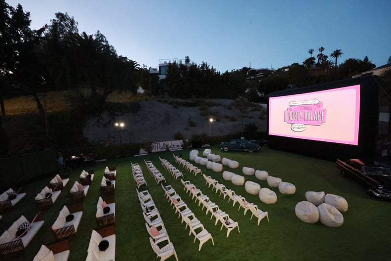 WEST HOLLYWOOD, CALIFORNIA - APRIL 06: View of the screen during The Frosty Palace: a pop-up experience celebrating Paramount+ original series 