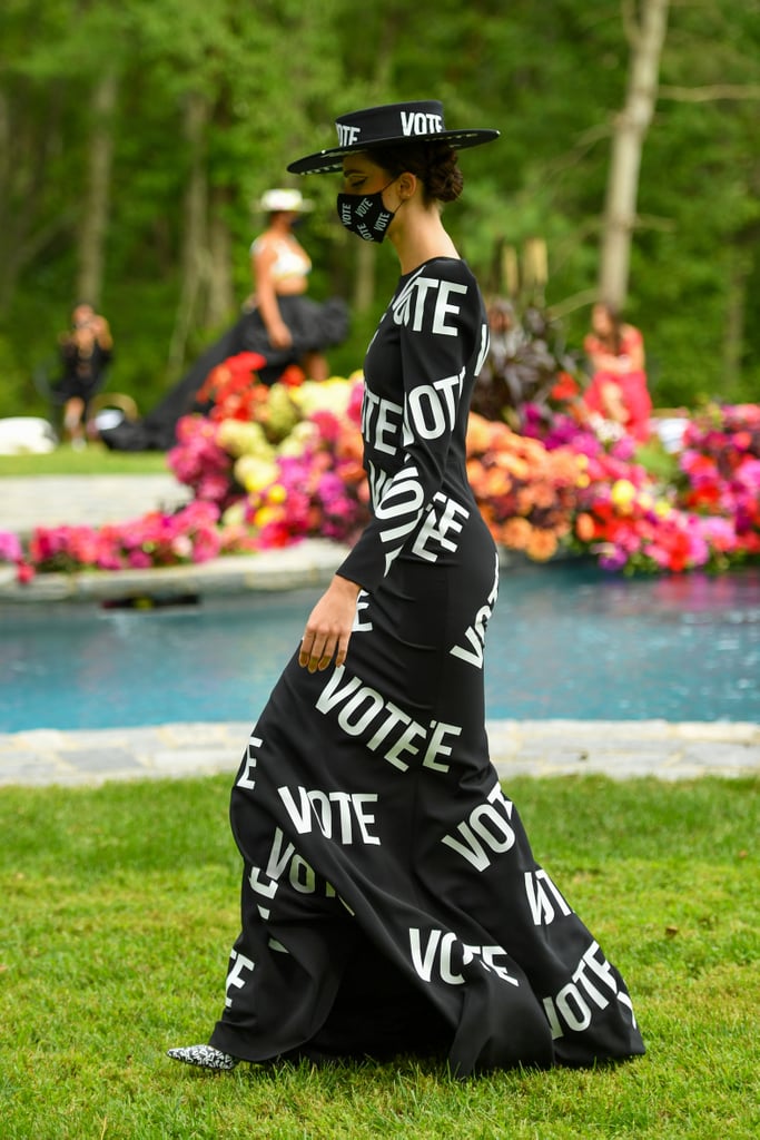 The Christian Siriano "VOTE" Dress on the Spring 2021 Runway