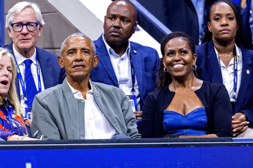 Barack And Michelle Obama At The Us Open On Aug Celebrities At The 2023 Us Open Popsugar