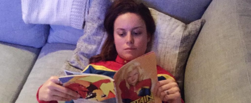 Brie Larson Reading Captain Marvel Instagram August 2016