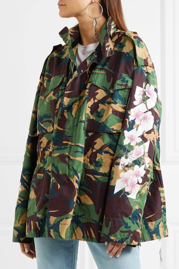 Off-White Camouflage-Print Cotton-Canvas Jacket - Army green