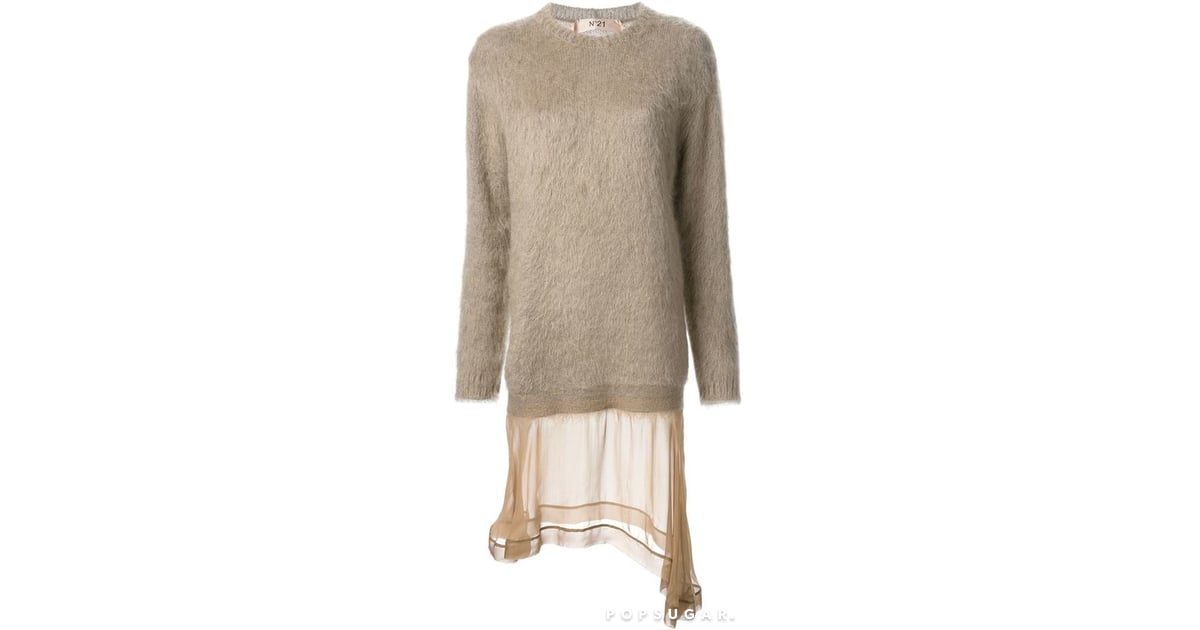 The MixedMaterial Sweater Dress Sweater Dresses For Fall POPSUGAR