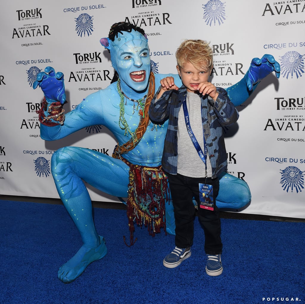 Josh Duhamel and Son at Cirque du Soleil LA Show 2016