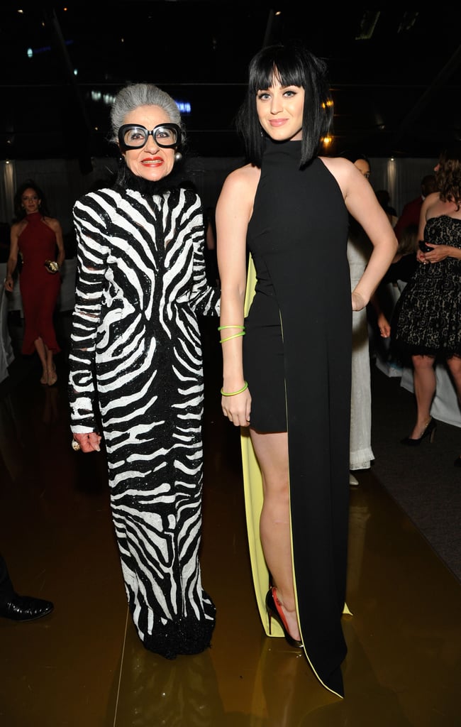 Katy Perry posed for a snap with fashionista Joy Venturini Bianchi.