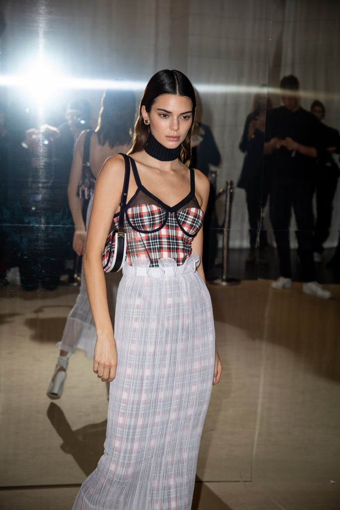 Kendall Jenner Backstage at the Burberry Show