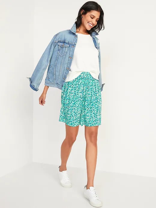 Old Navy Floral-Print A-Line Mini Skirt