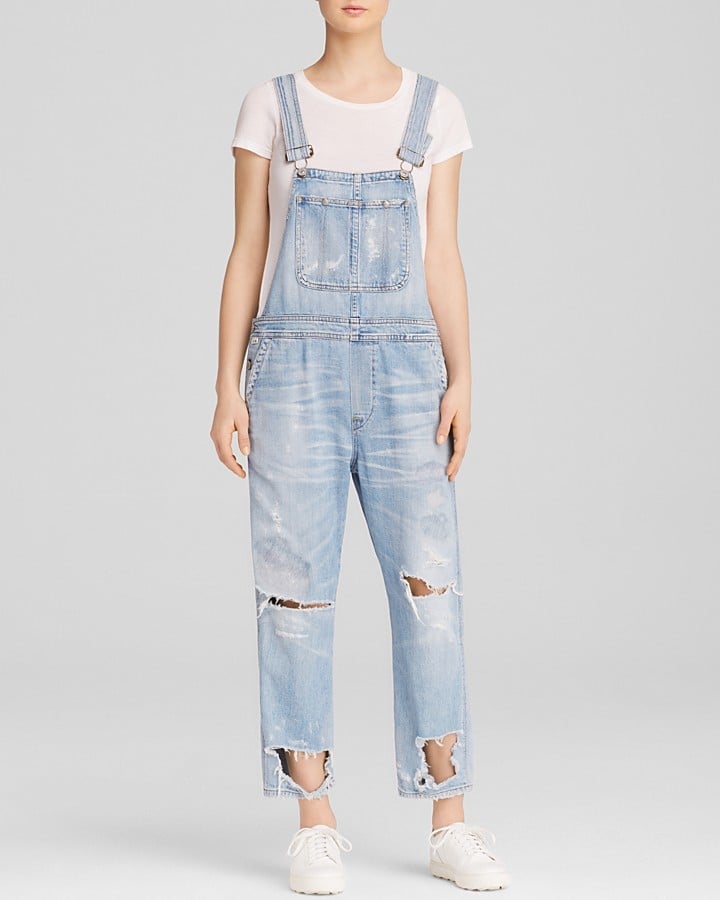 Citizens of Humanity Overalls Quincey Cropped in Wasteland ($398)