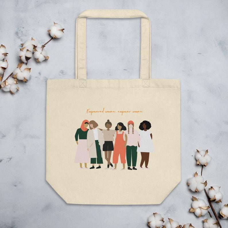 Empowered Women Empower Women Eco-Friendly Canvas Feminist Tote Bag