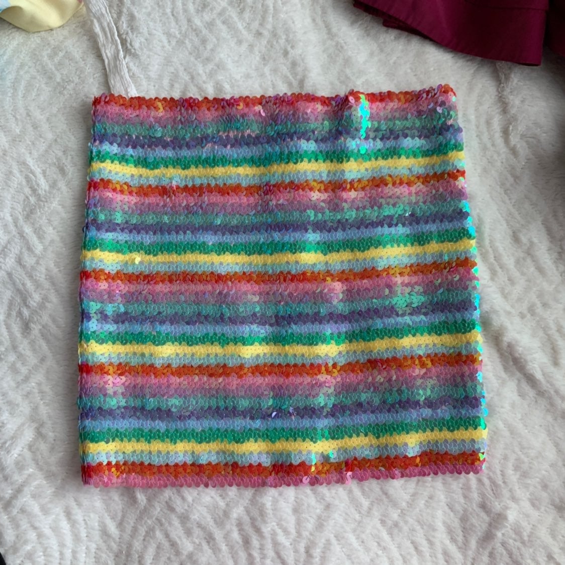 Rainbow sequin top uk hotsell
