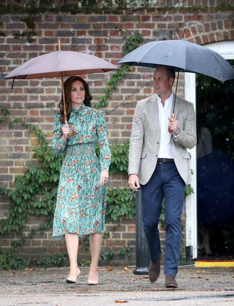 William and Harry at Princess Diana Garden Kensington Palace