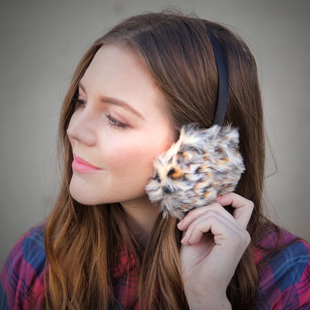 DIY: Furry Leopard-Print Earmuffs!