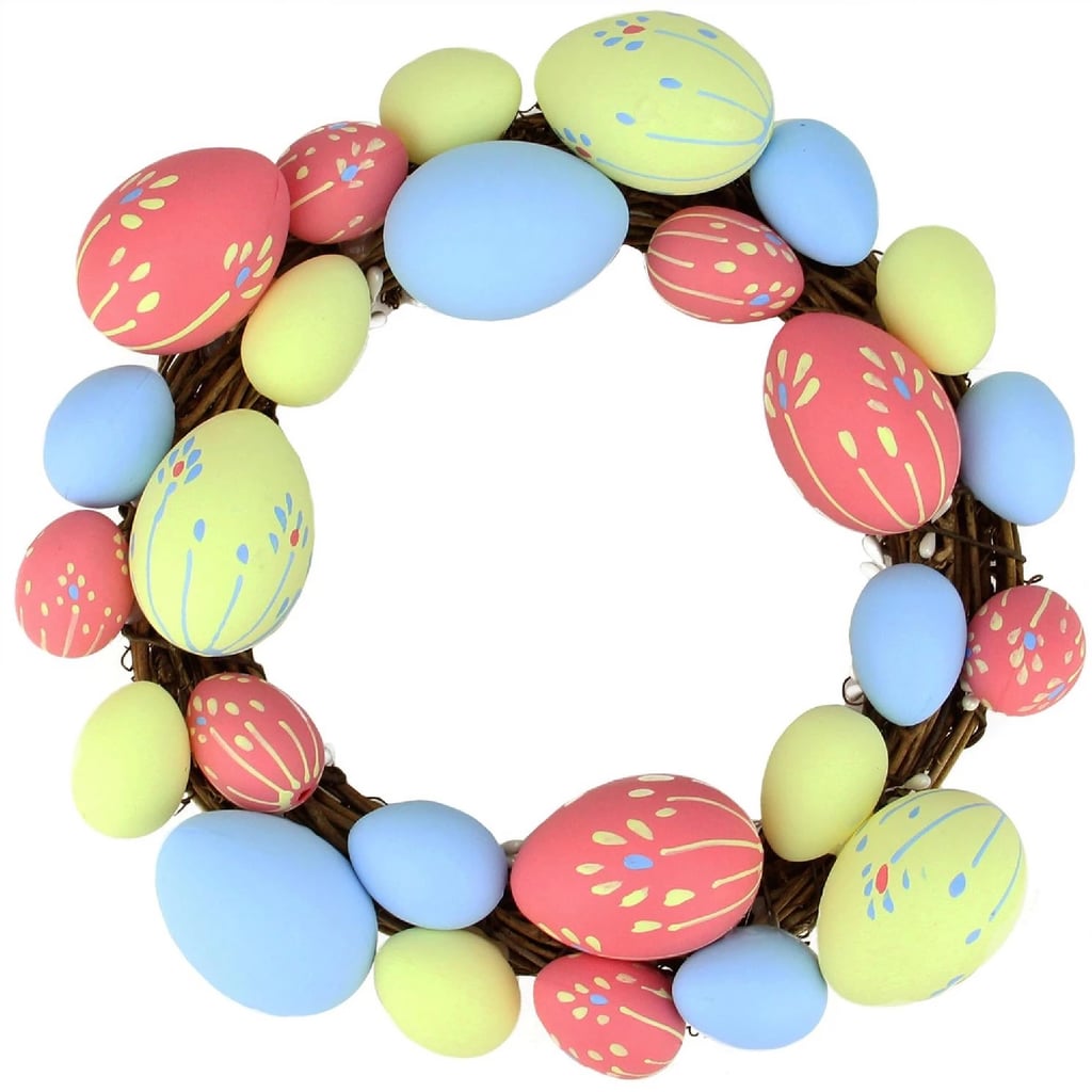 Easter Egg Grapevine Wreath Target Easter Decor 2019 POPSUGAR