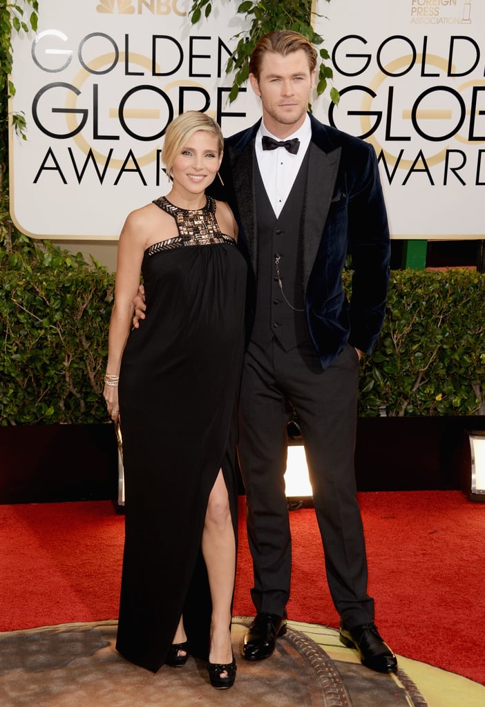 Chris Hemsworth and Elsa Pataky at the Golden Globes 2014