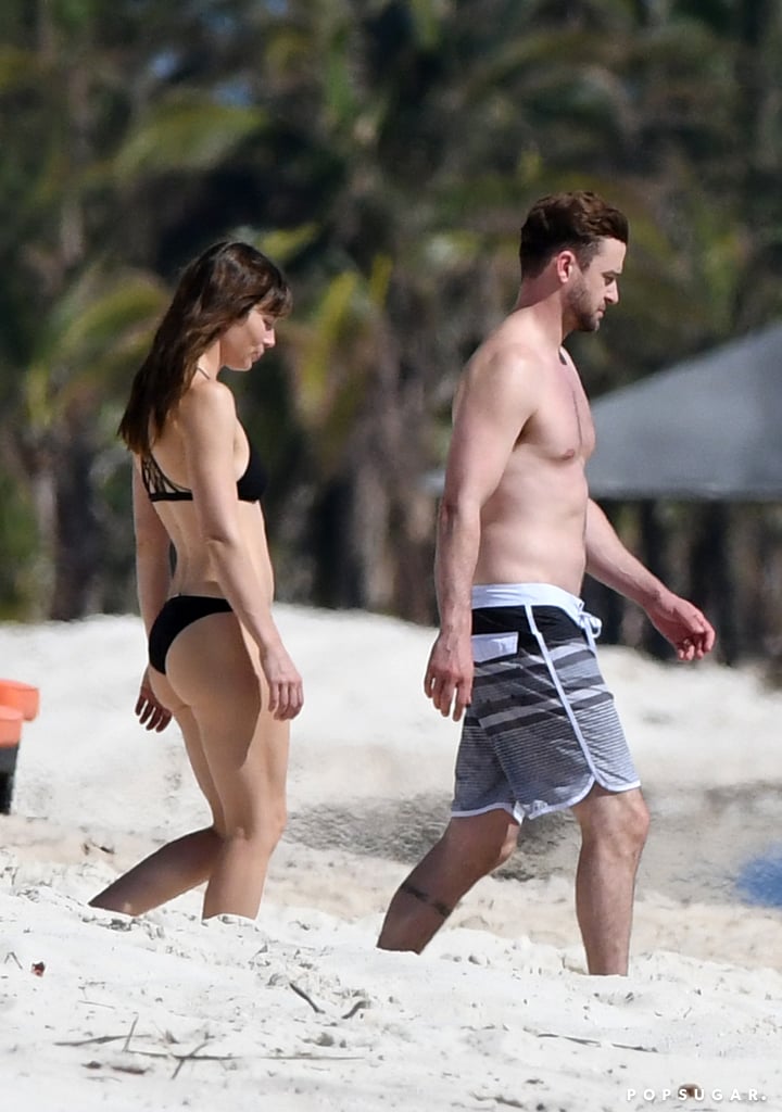 Justin Timberlake and Jessica Biel in the Caribbean 2016