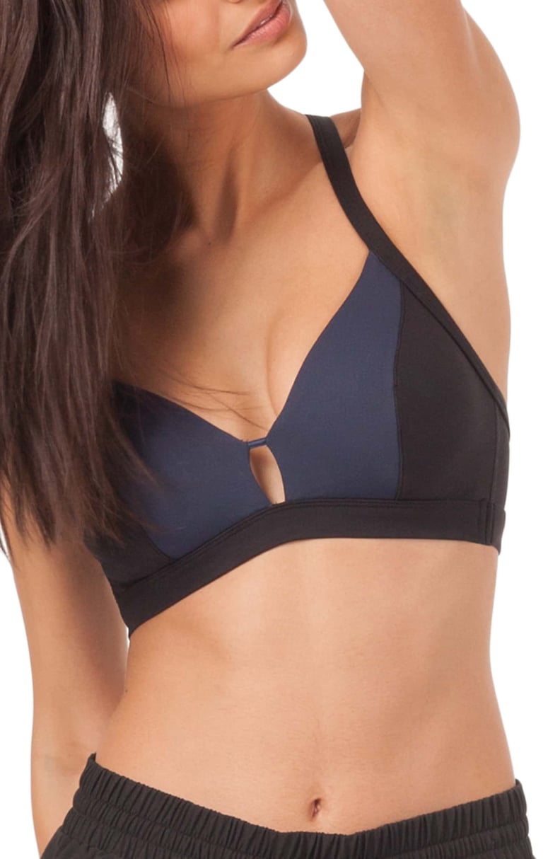 Beyond Yoga High Cut Criss-Cross Bra