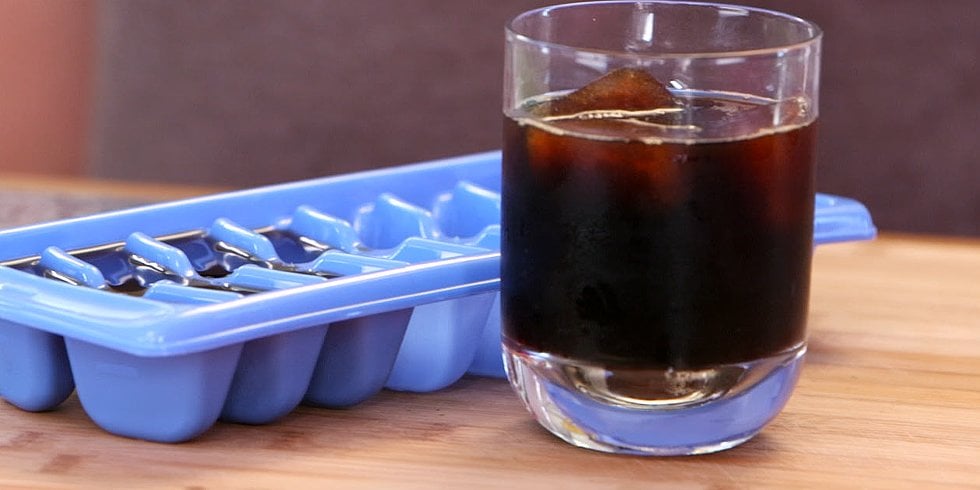 Prevent watered-down iced coffee with coffee cubes.