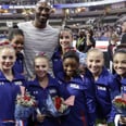 These Tiny Olympic Gymnasts Love Taking Pictures With Supertall Athletes