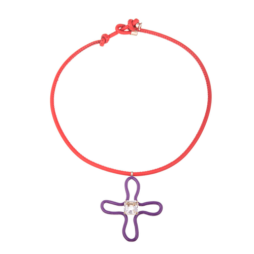 Bea Bongiasca Pop Choker With Lucky Flower Pendant