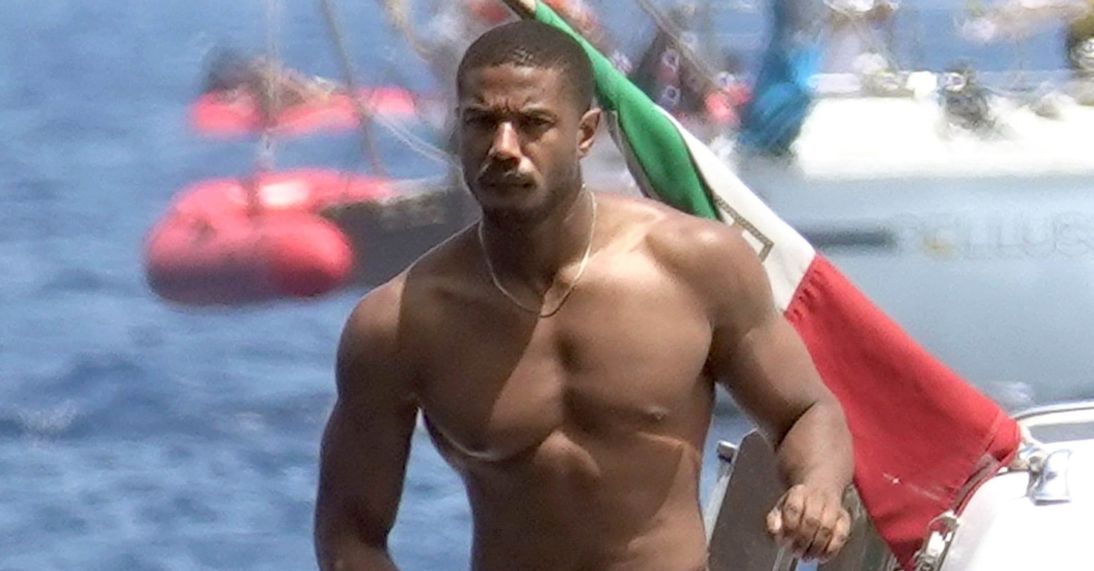 Michael B. Jordan's Shirtless Pool Photo In St. Bart's: See Pic – Hollywood  Life