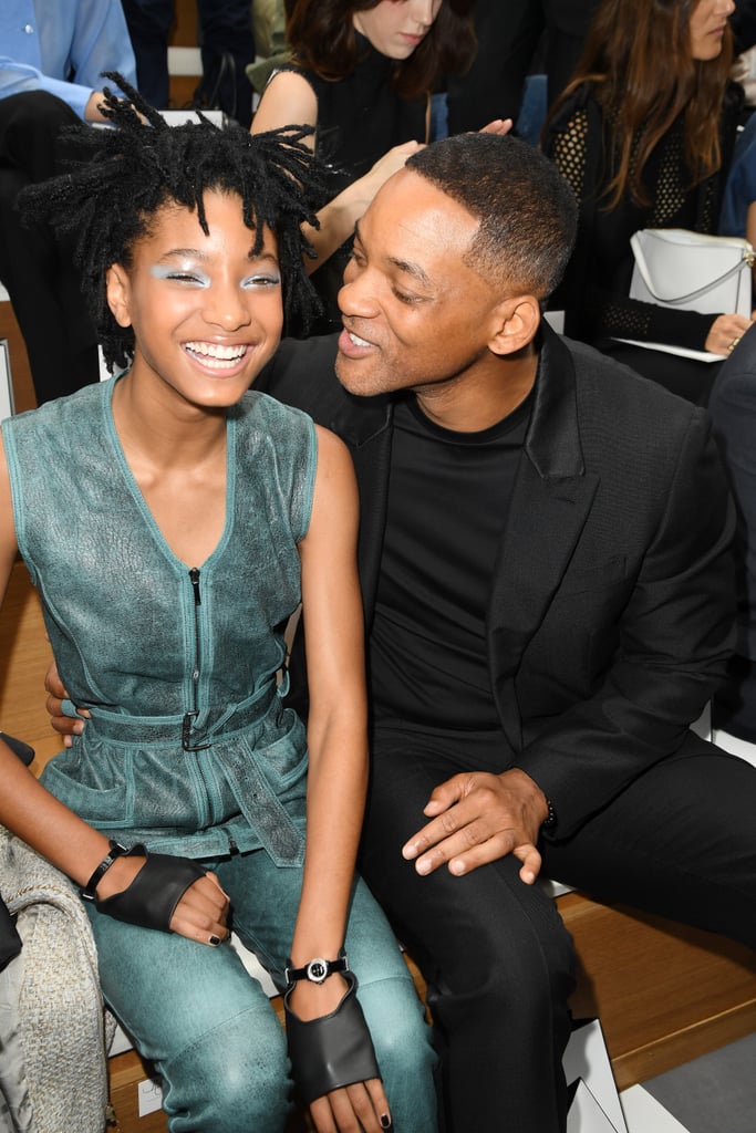 Will Smith and Willow Smith at Paris Fashion Week July 2016