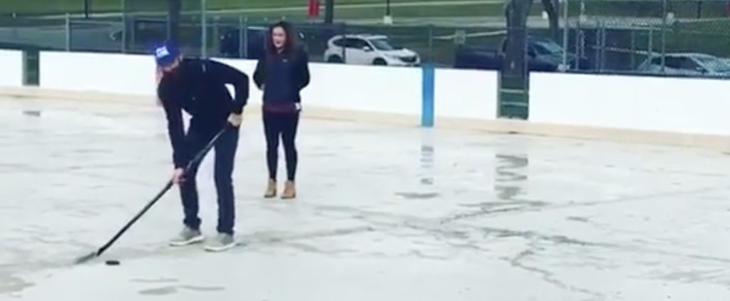This Couple's Hockey-Themed Gender Reveal Is Awesome