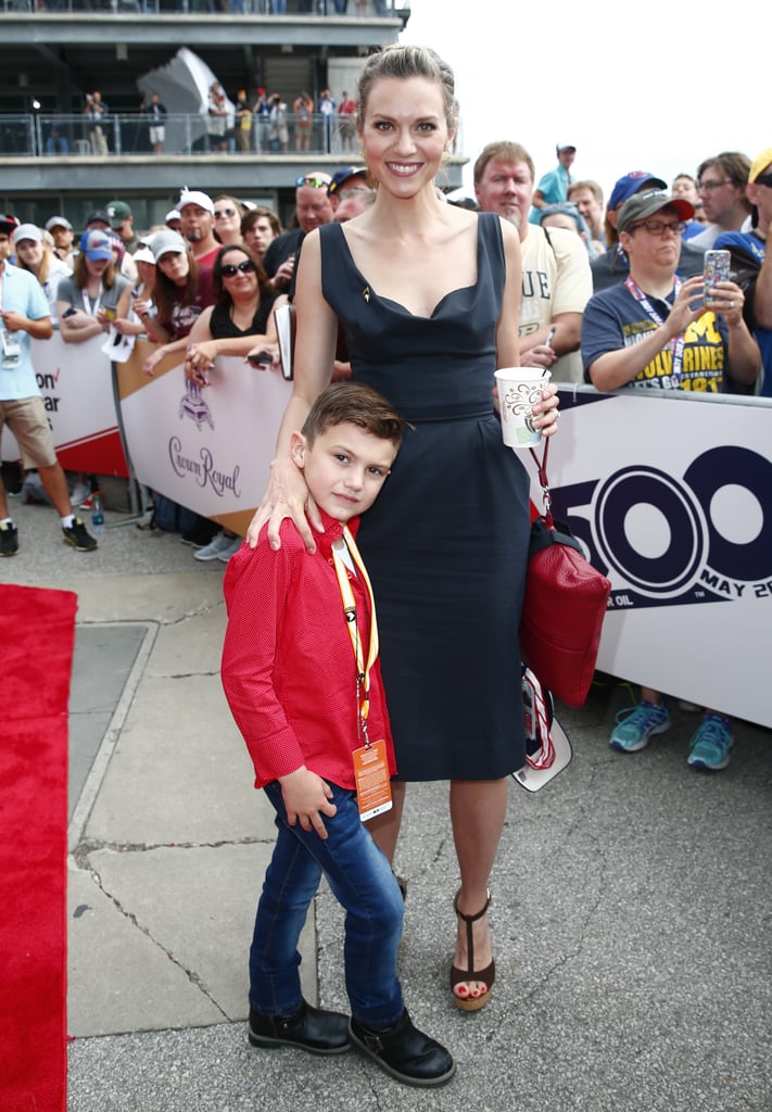 Jeffrey Dean Morgan and Hilarie Burton at the Indy 500 2017