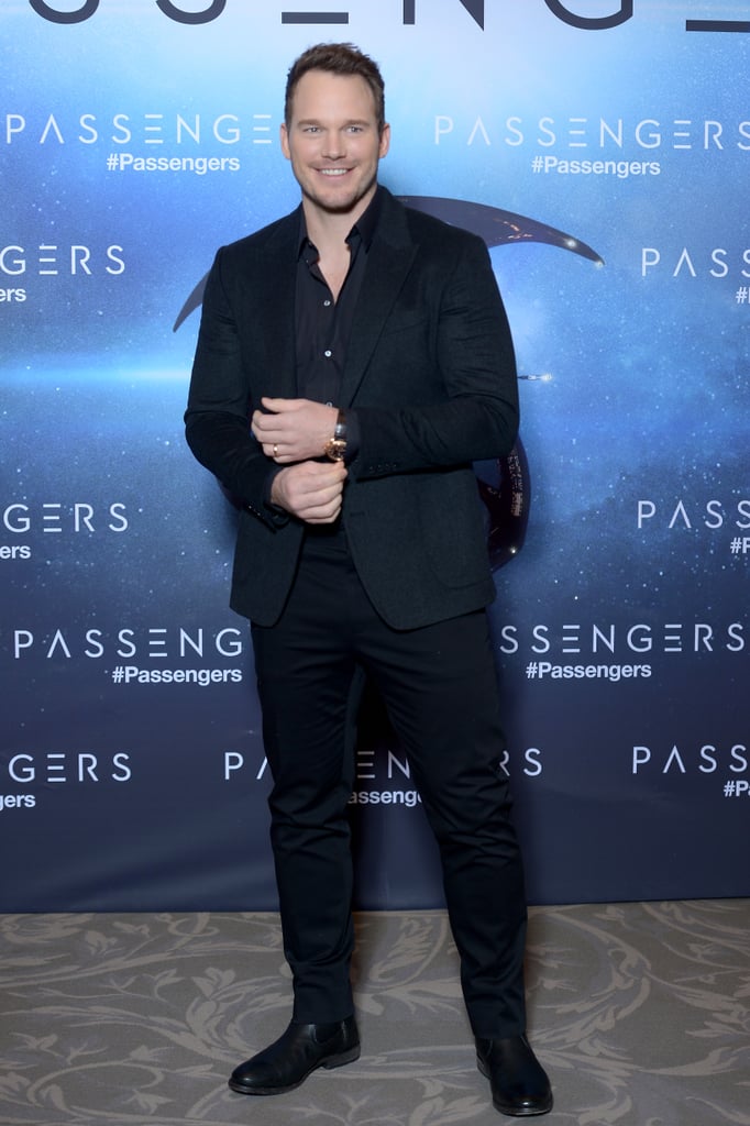 Jennifer Lawrence and Chris Pratt at Paris Passengers Event