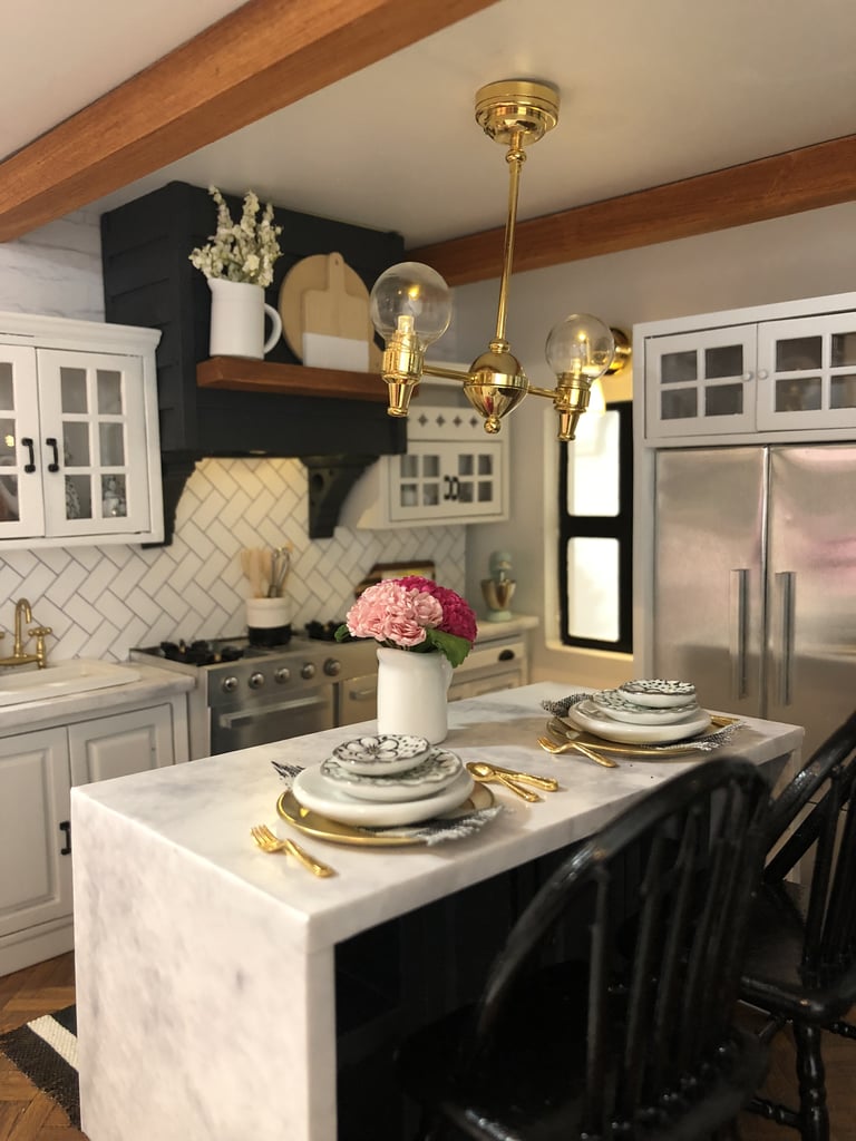 The DineIn Kitchen Fixer Upper Dollhouse POPSUGAR Family Photo 9