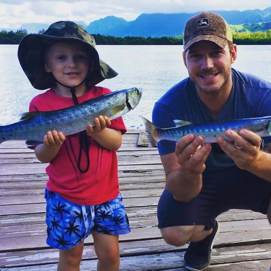 Chris Pratt and Jack Fishing Pictures June 2017