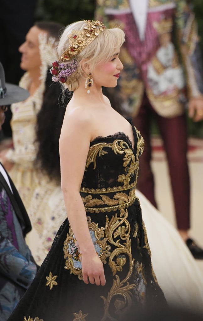 Emilia Clarke Hair and Makeup at the 2018 Met Gala