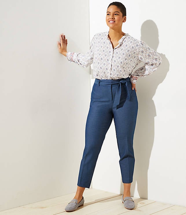 Loft Tie Waist Pencil Pants